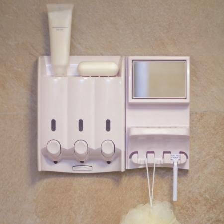 Distributeur de savon pour porte-savon de douche de 380 ml - Distributeur de panier de douche